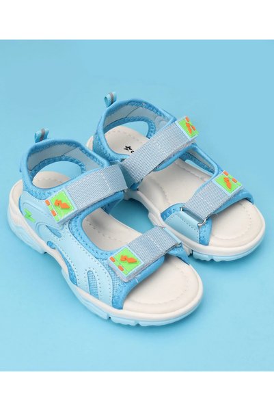 Cute Walk by Babyhug صندل بحزام فيلكرو متين - أزرق فاتح متوفر عبر الإنترنت في...