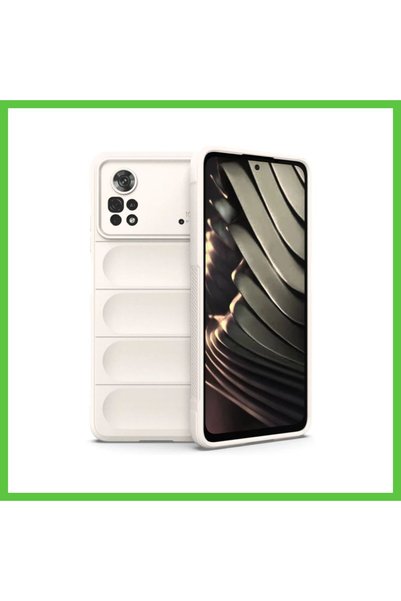 Generic Brand حافظة متوافقة مع هاتف Poco X4 Pro 5G من السيليكون الأمثل - كريم...
