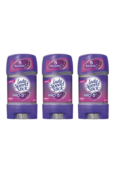 Lady Speed 3x PACK ANTIPERSPIRANT STICK 65G GEL PRO5