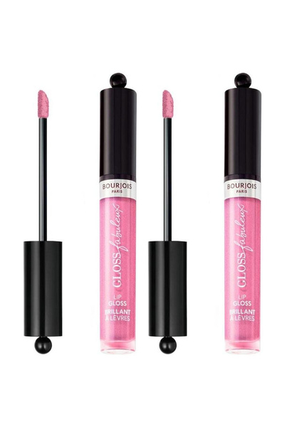 Bourjois 2x PACK Fabuleux Gloss Lip Gloss 10 Rose Symphonic, 3.5 ml