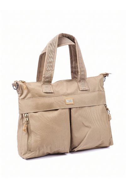 Marcello Multi-Pocket Business Briefcase & Laptop Tote Bag with Shoulder Stra...