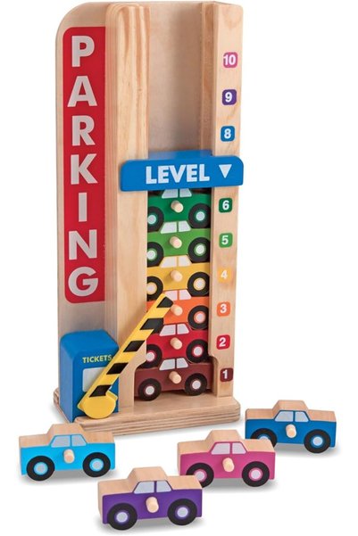 Melissa & Doug جراج وقوف السيارات ستاك اند كونت من ميليسا اند دوج