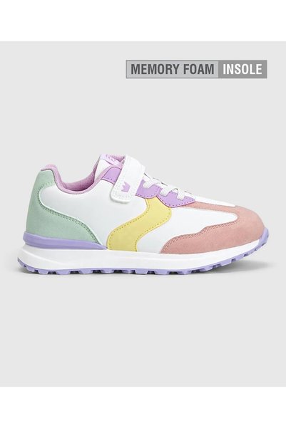 Bonfino Color Block Velcro Closure Casual Shoes - Multicolor