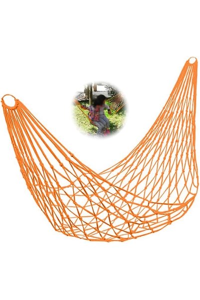 GENERAL Single Person Net Hammock,Portable Camping Hammock Double Layer Mesh ...