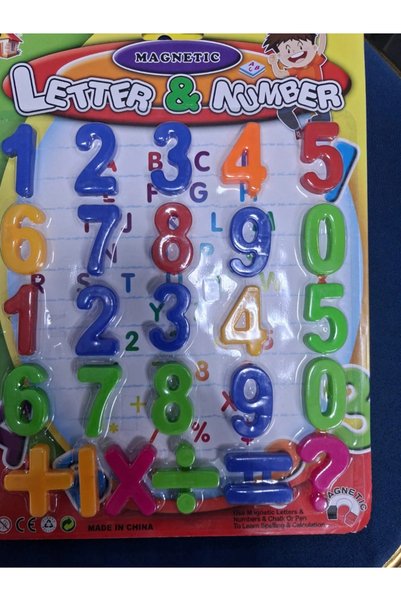 English Numbers Magnet Card