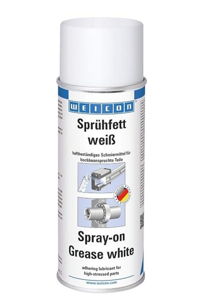 Weicon Spray-On Grease | 400 ml | White | Multi-Purpose Spray Grease For Ball...