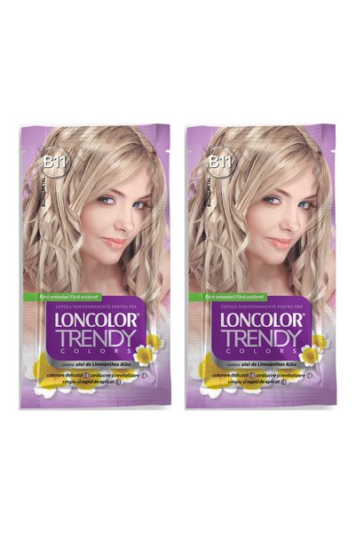 Trendy Col 2x ΣΥΣΚΕΥΑΣΙΑ Loncolor Μοντέρνα Χρώματα B11 Μεταλλικό Ξανθό ημιμόν...