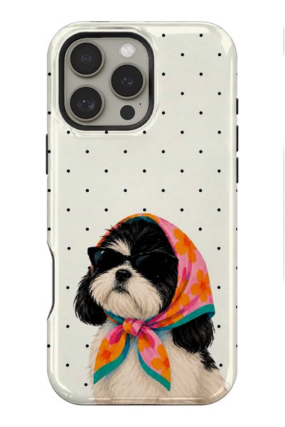 EDELFU متوافق مع iPhone 14 PRO MAX - غطاء ذو طبقتين بنمط منقط، غطاء حماية ذو ...