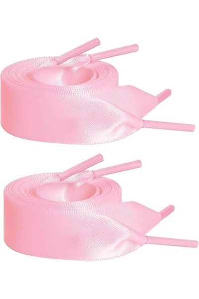 Yelajoy 2 Pairs 120cm Flat Satin Ribbon Shoelaces, Silk Shoestrings for Sneak...