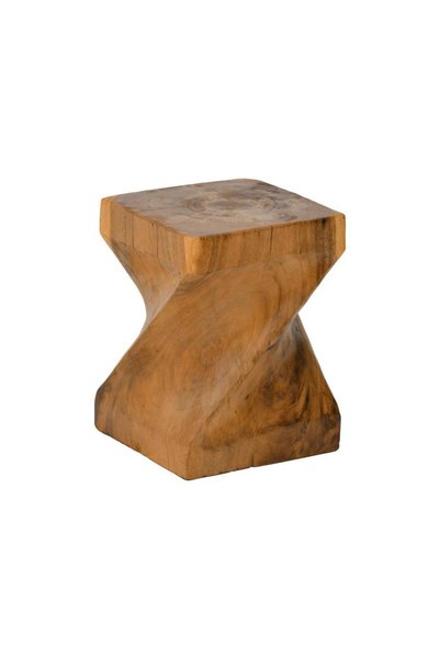 pako world Σκαμπό Twister pakoworld από ξύλο σουάρ σε χρώμα 30x30x45εκ.
