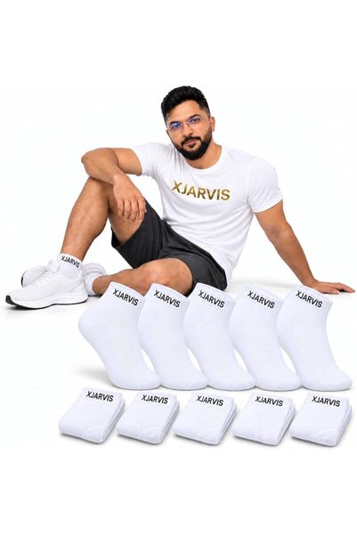 GENERAL XJARVIS® Ankle Length Half Terry Sports Socks Men & Women Made with D...