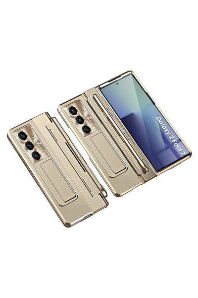 XGSM Samsung Galaxy Z Fold7 5G Husă cu suport cu protecție pentru balama, sti...