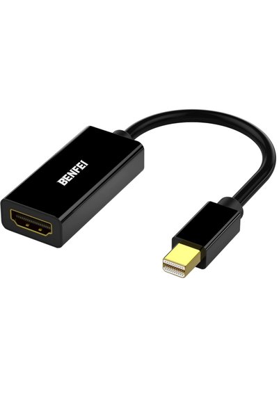 BENFEI Video Adapter, MiniDisplayPort - HDMI, 1080P, Black