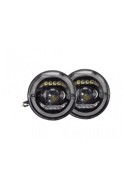 LORO Set de faruri cu LED pentru Land Rover Defender 90 / Range Rover / 90/11...