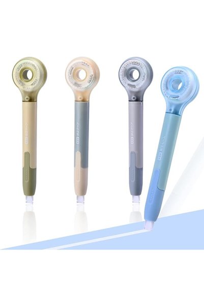 TERRIFI Correction Tape Pen 4 Pack for Instant Dry White Out Corrections, 6 m...