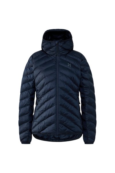 HAGLOFS Haglöfs Särna Mimic II Hood W – Geacă izolată Mimic Gold cu glugă - A...