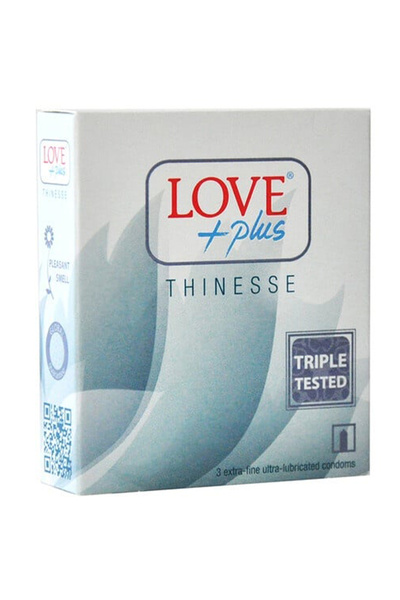 LOVE PLUS Презервативи Thinesse, 3 броя