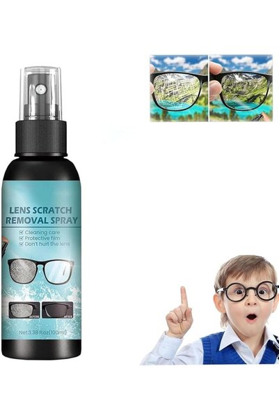 Yelajoy Lens Scratch Remover, Clear Glasses Cleaner Spray, Eyeglass Repair Li...