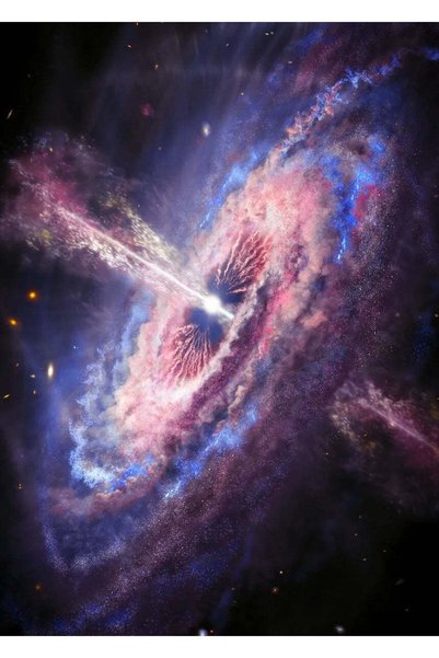 BLANKD Quasar Galaxy Pop Art Metal Poster - Magnetic Wall Art Print