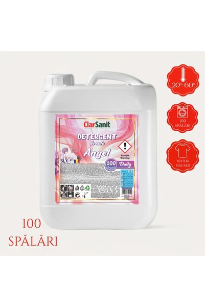 clarsanit Angel Liquid Laundry Detergent, 100 washes, 5 L