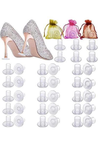 Nobrand 30 Pairs Stiletto High Heel Protectors, Heels Stopper Shoe Heel Saver...