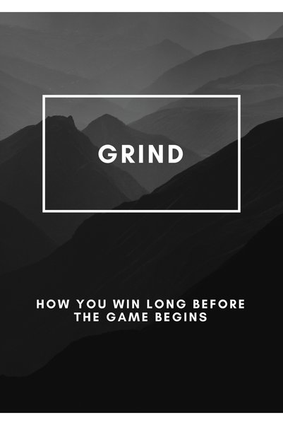 BLANKD Grind Motivational Metal Poster - Magnetic Wall Art Print