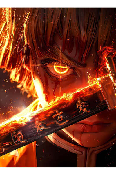 BLANKD Zenitsu Agatsuma Anime Metal Poster - Magnetic Wall Art Print
