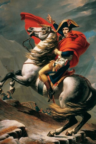 BLANKD Napoleon Crossing the Alps Pop Art Metal Poster - Magnetic Wall Art Print