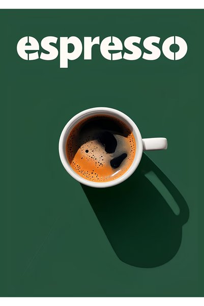 BLANKD Espresso Coffee Metal Poster - Magnetic Wall Art Print