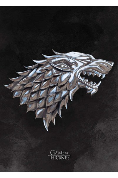 BLANKD Game of Thrones Stark Sigil Movie Metal Poster - Magnetic Wall Art Print