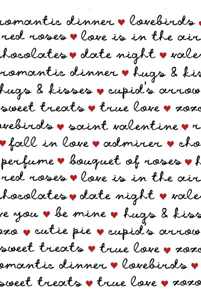 BLANKD Valentine Things Love Metal Poster - Magnetic Wall Art Print