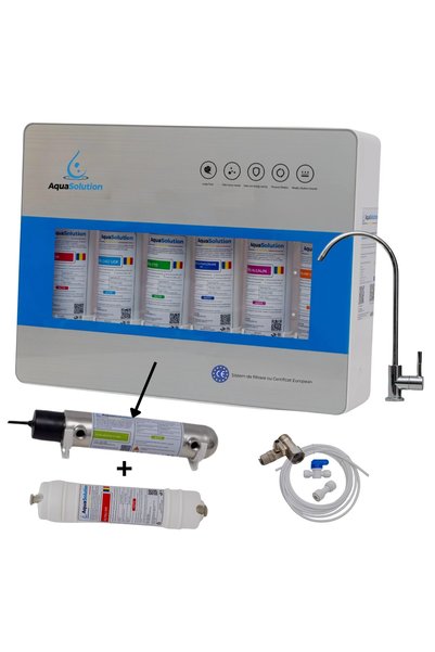 Aqua Solution Filtru apa ultrafiltrare 6 trepte alcalin, UV 6W, AquaSolution ...