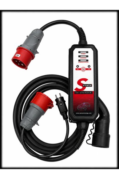 Spower EV Go 7 – 7.4 kW Taşınabilir Elektrikli Araç Şarj Cihazı
