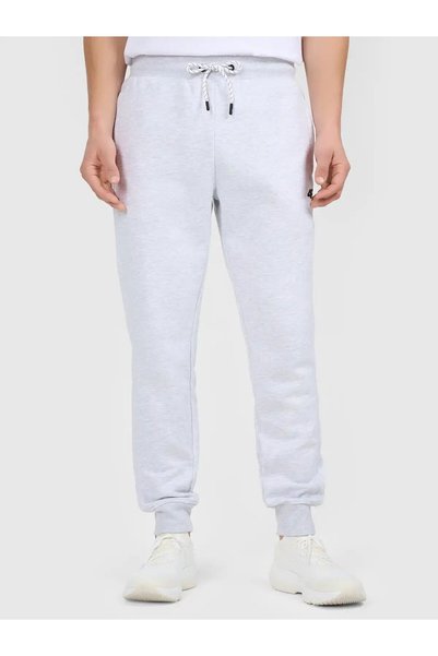 4F Pantaloni casual pentru bărbați, din amestec de bumbac, M1860, Gri deschis...