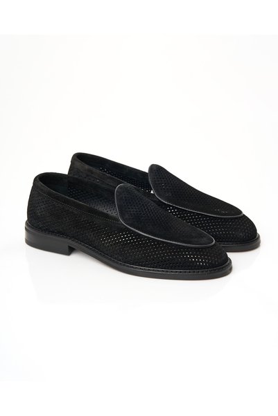 TerziAdemAltun Italian Style Internal and External Natural Leather Suede Men'...