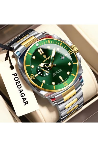 Bluejw POEDAGAR Top Fashion Watch for Men Waterproof Luminous Calendar Men's ...