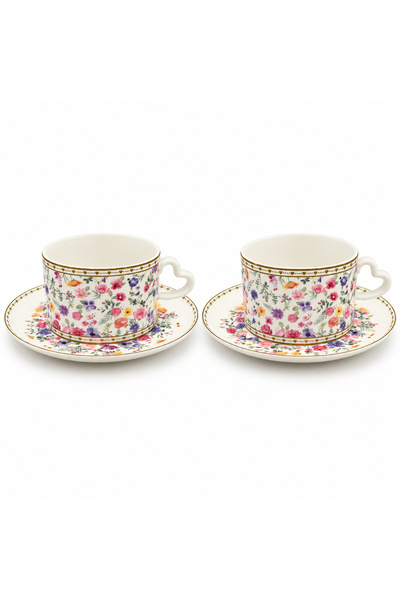 Easy Life Collection's Mon Amour 2’li Porselen Fincan Seti - 240 ml