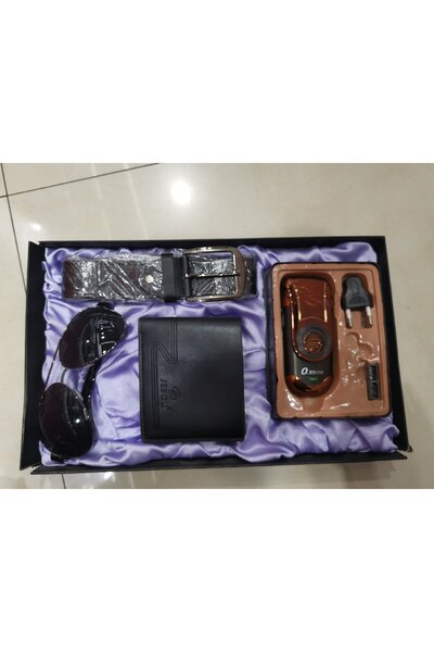 Bluejw Men's Gift Set Exquisite Packaging Watch+Belt Wallet Creative Minimali...