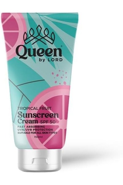 QUEENROSE كريم واقي من الشمس للوجه والجسم من كوين باي لورد بعامل حماية 50، 15...