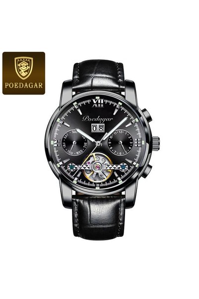 Bluejw POEDAGAR 8051 Fashion Custom Brand Mens Mechanical Watch Authentic Ste...