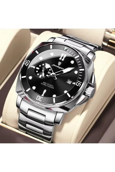 Bluejw POEDAGAR 873 Fashion Classic Calendar Date Male Quartz Watches Luminou...