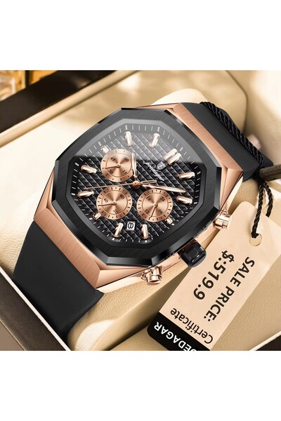 Bluejw POEDAGAR 893 Top Brand Men's Watch Fashion Sports Quartz Wrist Watches...