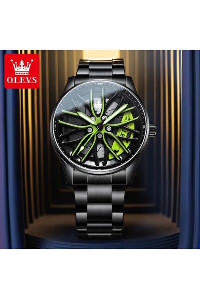 Bluejw Olevs 9937 Men's Wristwatches Fashion Stainless Steel Strap Luminous H...