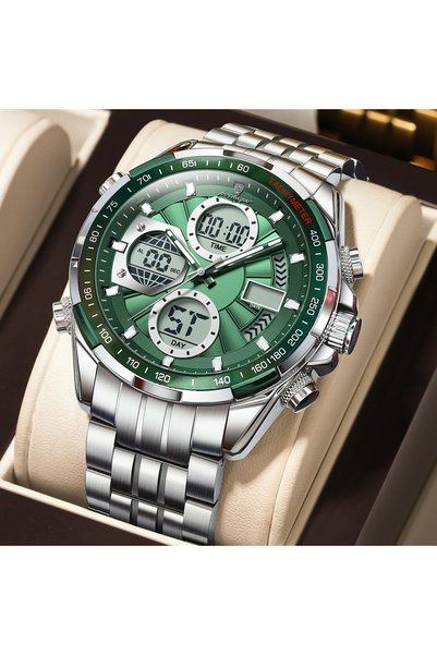 Bluejw POEDAGAR E108 Fashion Men's Watches Luxury Stainless Business Quartz D...