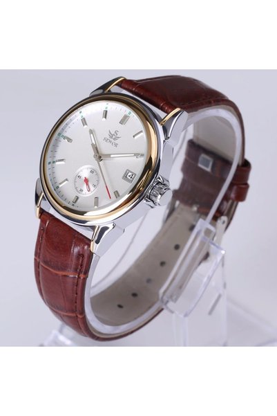 Bluejw SEWOR SWQ019 Date Mechanical Watches Stainless Steel Strap Wristwatch ...