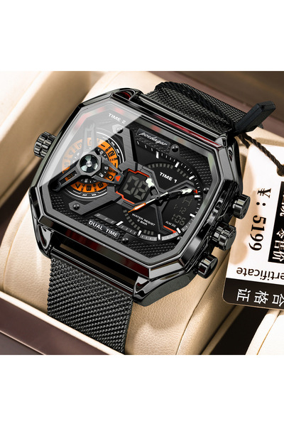 Bluejw Fashionable and Popular Men's Trendy Watch Multifunctional with Calend...