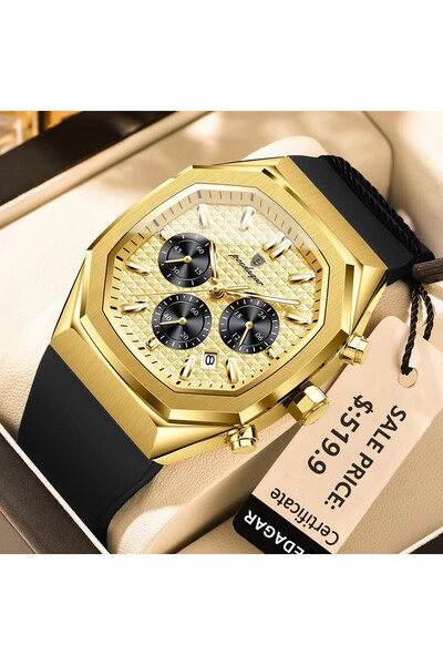 Bluejw POEDAGAR 893 Top Brand Men's Watch Fashion Sports Quartz Wrist Watches...