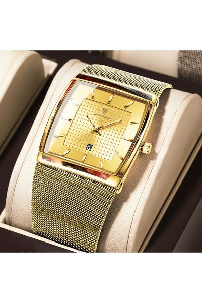 Bluejw Poedagar 885 Original Men Watch Waterproof Luminous Date Rectangle Man...