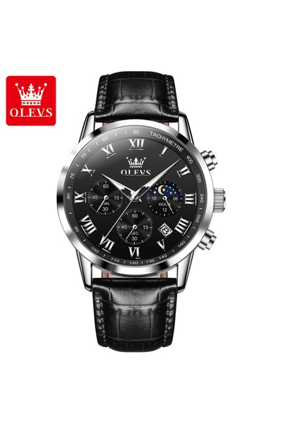 Bluejw OLEVS 5529 Male Hot Sale Watches Men Wrist New Black Belt Quartz Watch...