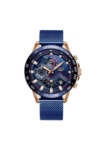 Bluejw Luxurious Fashion China Movement Stainless Steel Strap Waterproof Quar...